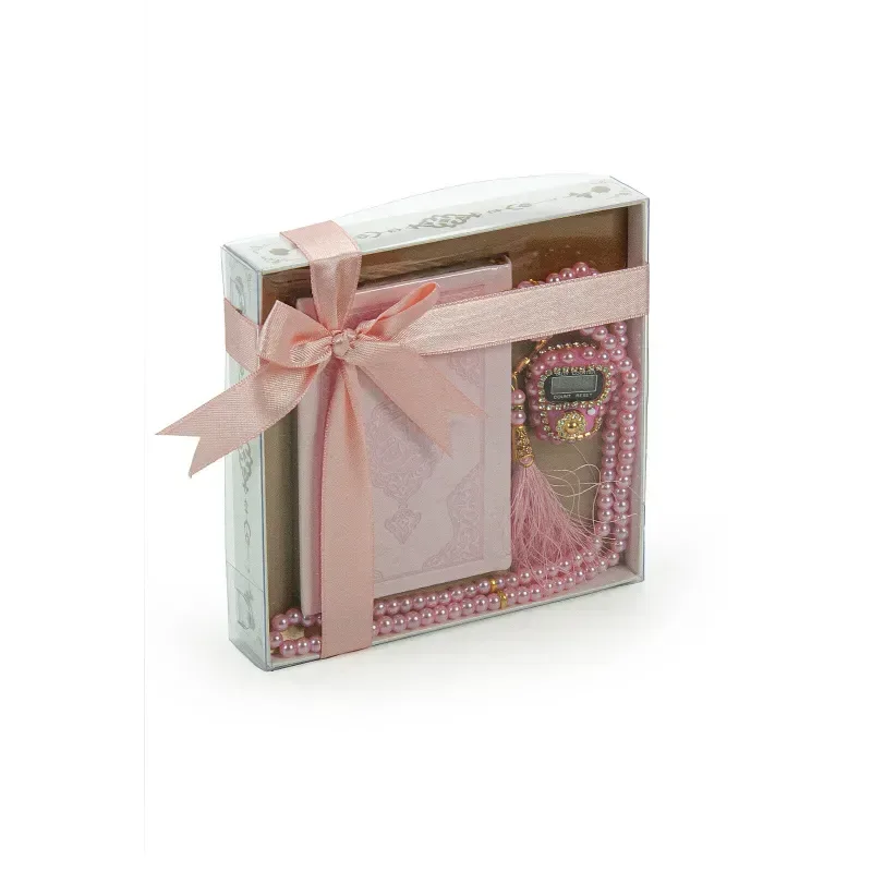 Cadeauset klein met koran/tasbih -Roze - Islamboekhandel.nl