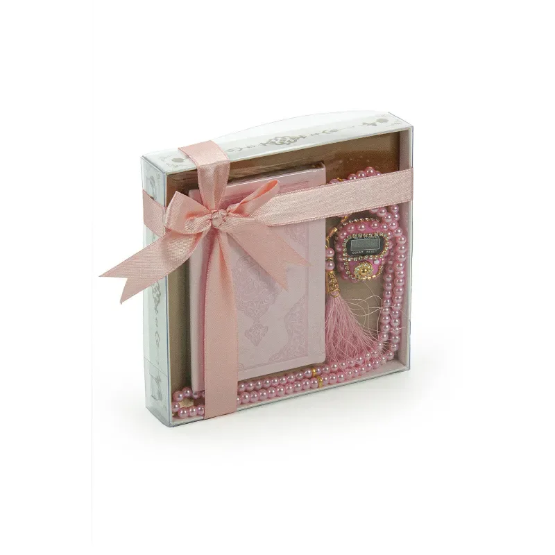 Cadeauset klein met koran/tasbih -Roze - Islamboekhandel.nl
