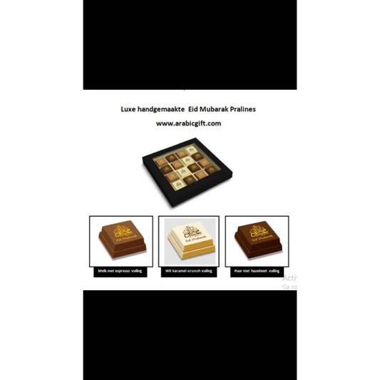 Chocolade bonbons -Eid mubarak 4 stuks Arabic Gift