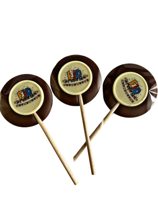 Chocolade lolly-Eid mubarak (1 stuk) - Islamboekhandel.nl