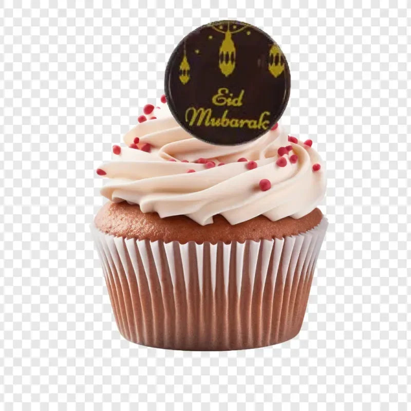 Chocoladedecoratie Eid Mubarak Rond Ø3,5cm (48 stuks) - Islamboekhandel.nl