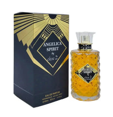 Gouden facet geslepen glazen fles angelica spirit eau de parfum met een duidelijke verstuiver en gouden dop 100 ml