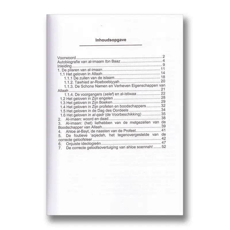 De Correcte geloofsovertuiging (Ibn Baaz) - Islamboekhandel.nl