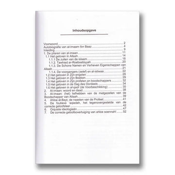 De Correcte geloofsovertuiging (Ibn Baaz) - Islamboekhandel.nl