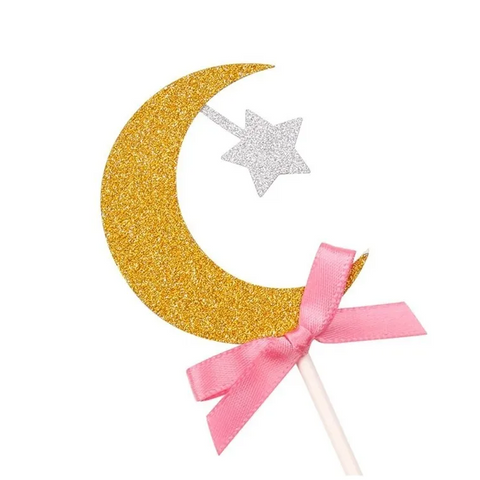 Cupcake topper maan -rose Islamboekhandel.nl