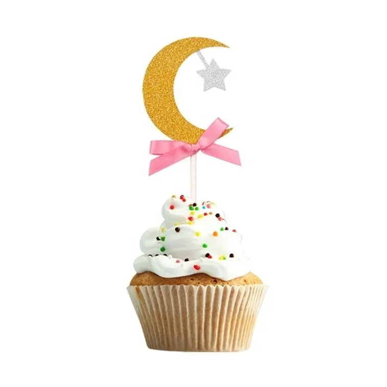 Cupcake topper maan -rose Islamboekhandel.nl