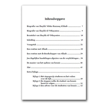 Dagelijkse routine voor de student van kennis - Islamboekhandel.nl