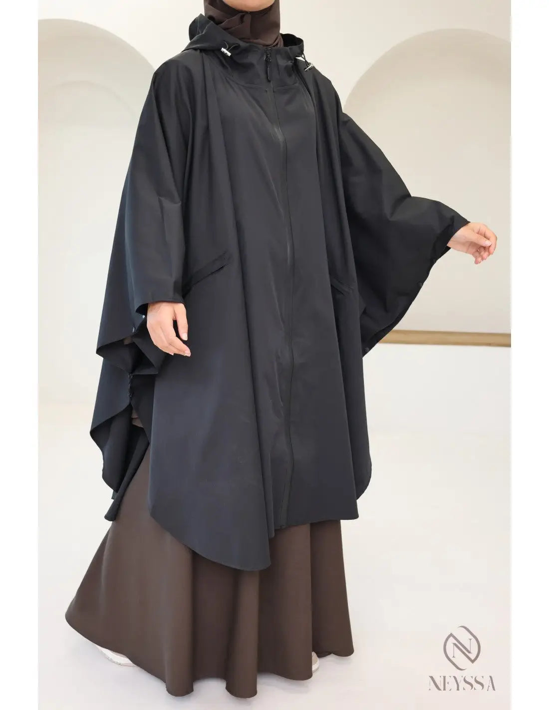 🖤 Dames poncho – Waterafstotend en Oversized - Islamboekhandel.nl