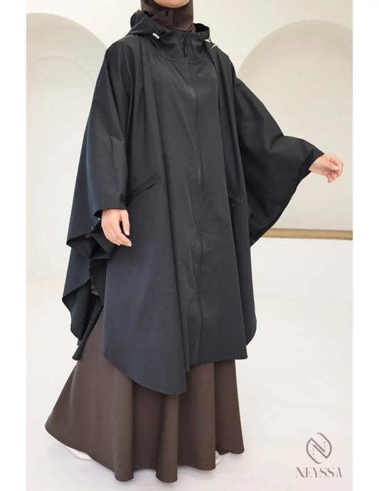 🖤 Dames poncho – Waterafstotend en Oversized - Islamboekhandel.nl