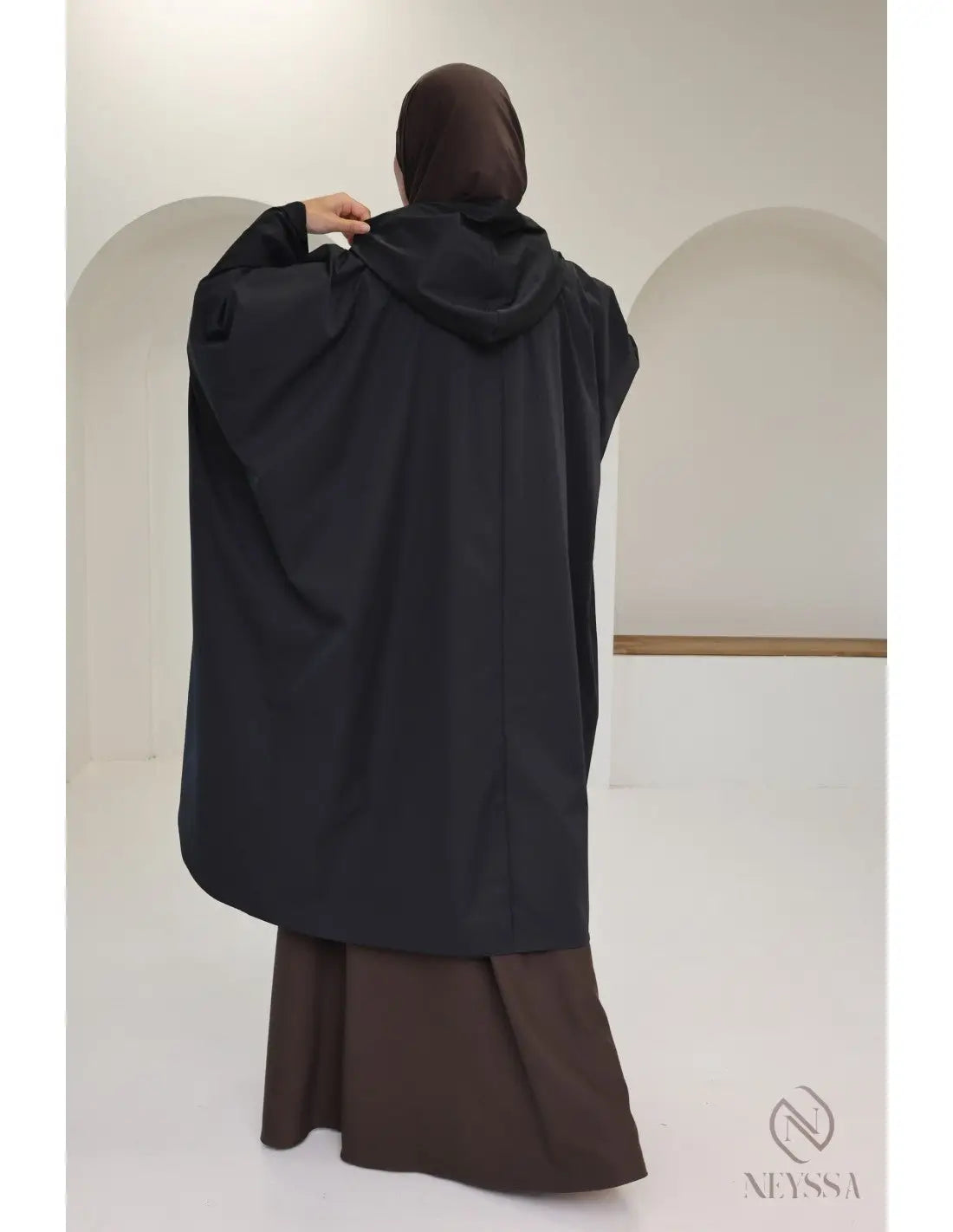 🖤 Dames poncho – Waterafstotend en Oversized - Islamboekhandel.nl
