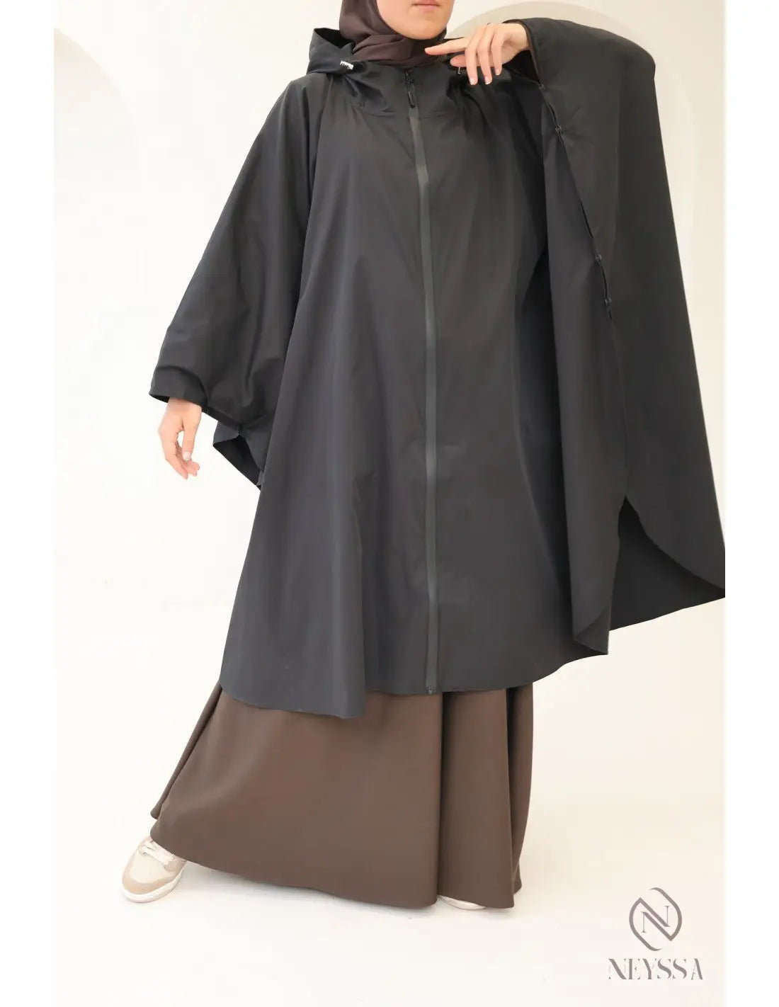 🖤 Dames poncho – Waterafstotend en Oversized - Islamboekhandel.nl