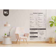 Wall-mounted islamitische weekplanner voor overzicht en planning in Huis of moskee