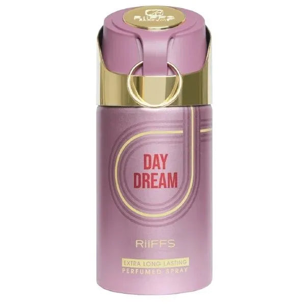 Roze en gouden deodorant spray flesje voor Deodorant Day Dream, dagdroom geur