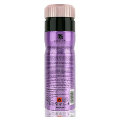 Deodorant Magnificent spray fles met paarse fles, zwarte band en roségouden dop