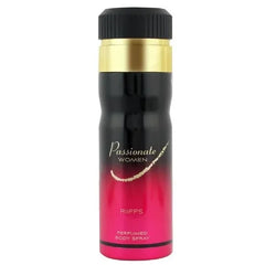 Zwart en roze ombre deodorant spray flesje met gouden band voor passionate woman