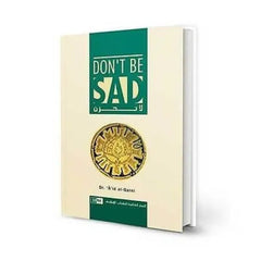 Boek met crèmekleurige cover en groene rug voor dont be sad en islamitisch leven