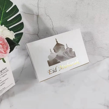 Doos voor 6 cupcakes Eid Mubarak - Islamboekhandel.nl