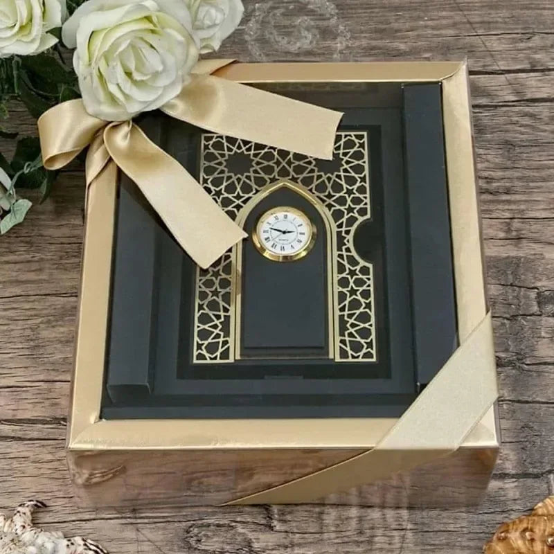 Draaiende Koranhouder met klokje (incl. Koran) - Islamboekhandel.nl