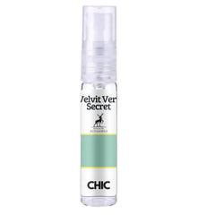 Heldere sprayfles van Eau de Parfum Velvet Vert Secret Chic met mintgroene accentband