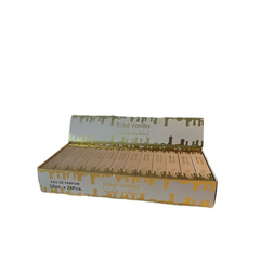 Doos Eclat Vanilla 35 ml vanilleparfum met gouden accenten op witte achtergrond