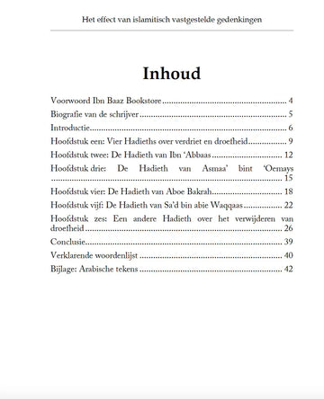Het effect van islamitisch vastgestelde gedenkingen op het verdrijven van droefheid en ongerustheid - Islamboekhandel.nl