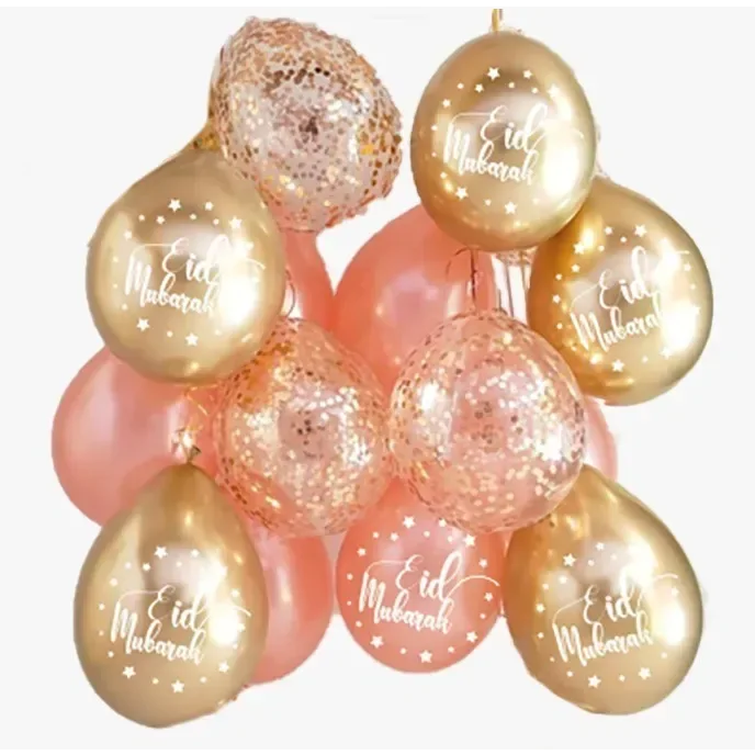 Eid ballonnenmix -rosé (10st) - Islamboekhandel.nl
