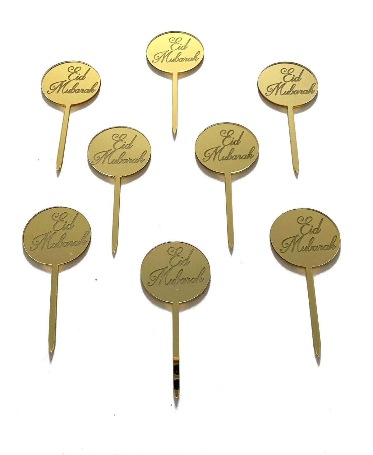 Eid cupcakeprikkers rond (8 stuks) - Islamboekhandel.nl