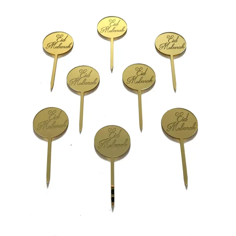 Eid cupcakeprikkers rond (8 stuks) - Islamboekhandel.nl