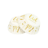Eid cupcakewrappers wit/goud (50 stuks) - Islamboekhandel.nl