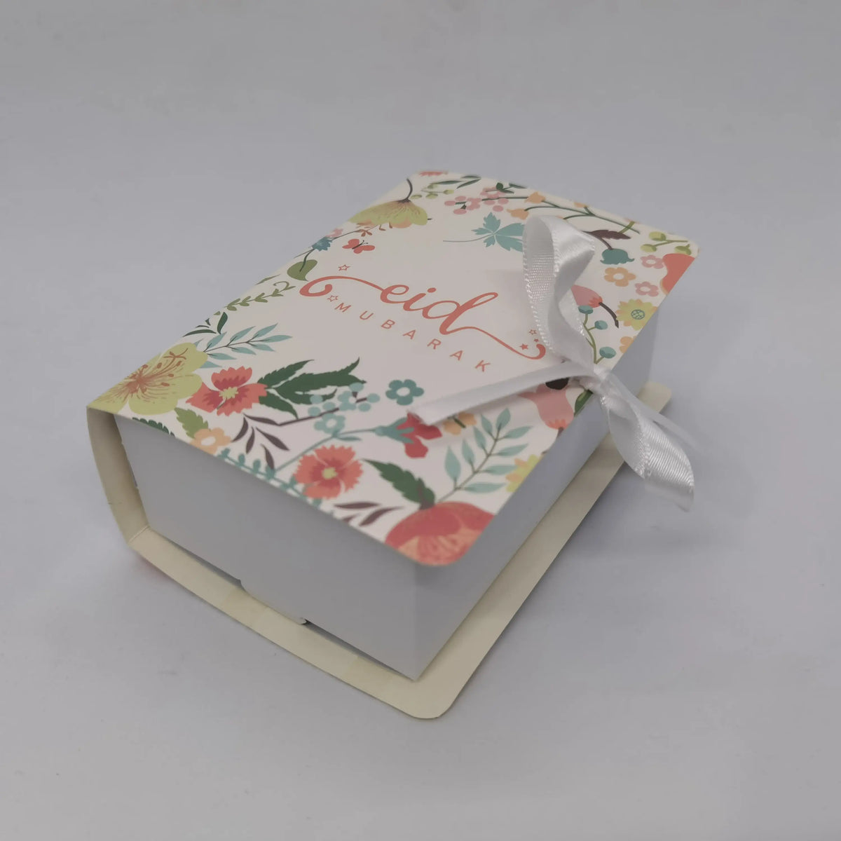 Eid mubarak cadeaudoosjes -bloemen (6 stuks) - Islamboekhandel.nl