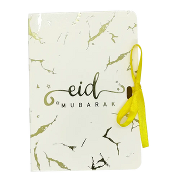 Eid mubarak cadeaudoosjes -marmer goud (6 stuks) - Islamboekhandel.nl