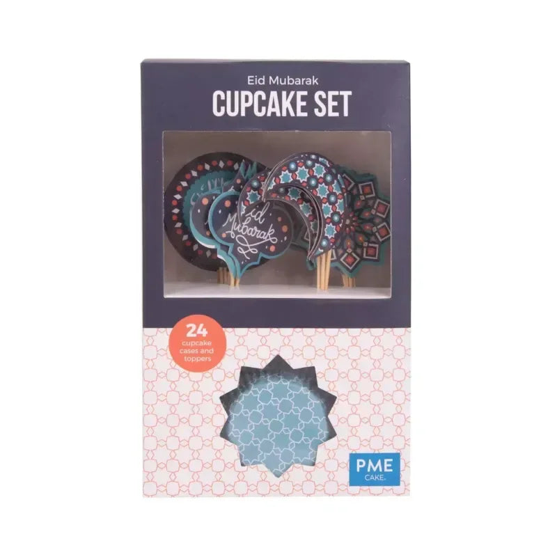 Eid Mubarak Cupcake decoratie set 24st. - Islamboekhandel.nl