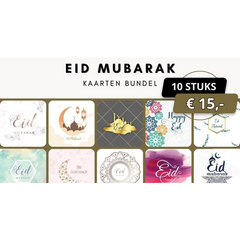 Eid Mubarak Kaartenbundel 10 Stuks I-Creations