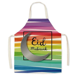 Eid Mubarak Schort met feestelijk ontwerp voor koken tijdens Eid Mubarak