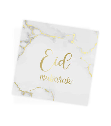 Eid servetten -marmer-goud | 10 stuks - Islamboekhandel.nl