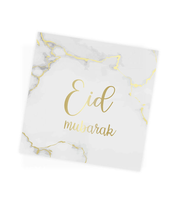 Eid servetten -marmer-goud | 10 stuks - Islamboekhandel.nl