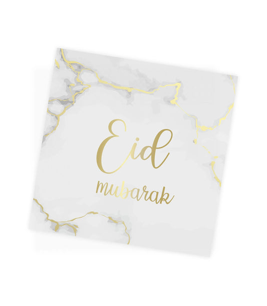 Eid servetten -marmer-goud | 10 stuks - Islamboekhandel.nl