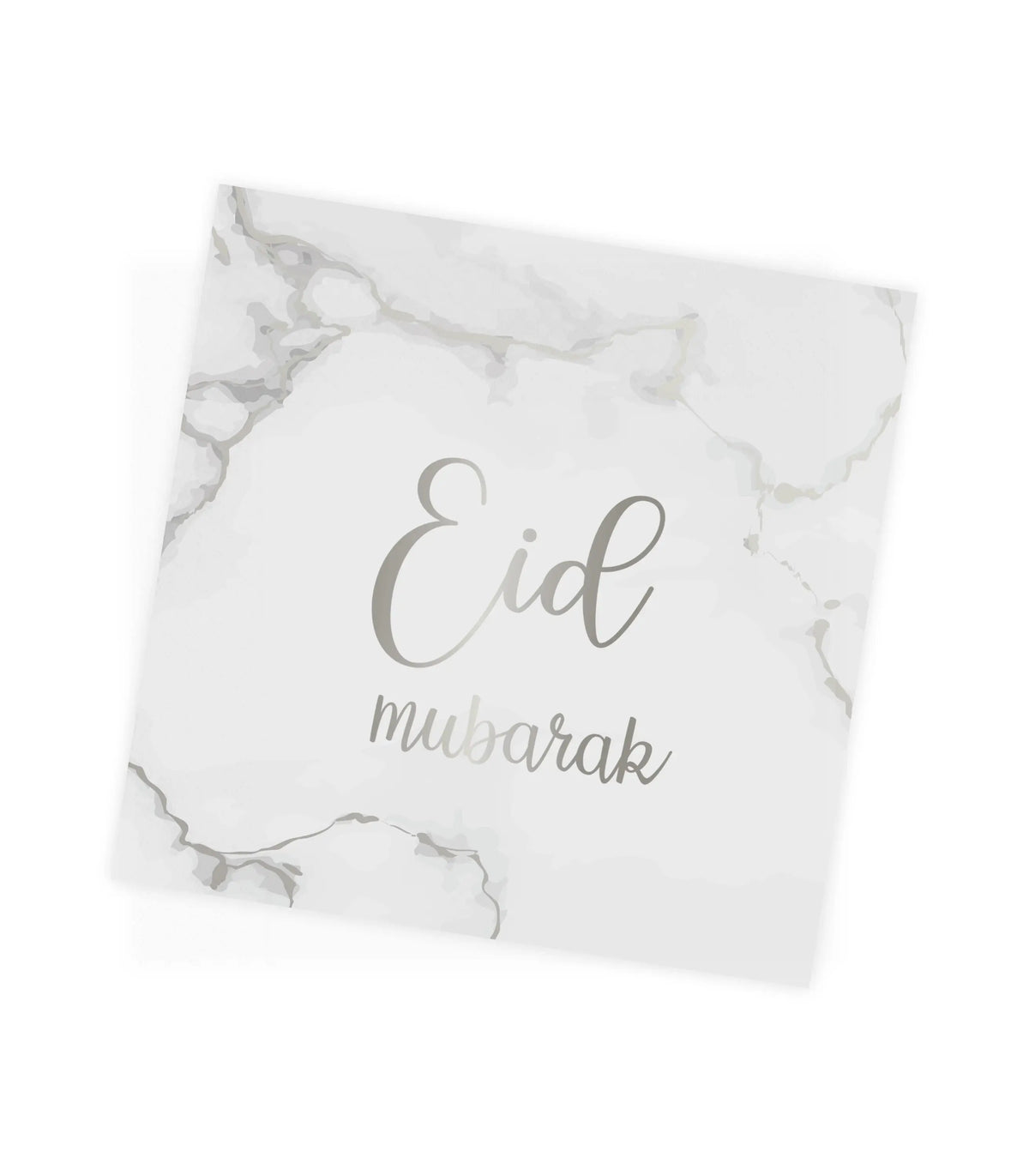 Eid servetten -marmer-zilver | 10 stuks - Islamboekhandel.nl