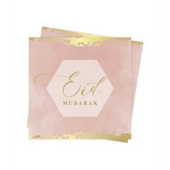 Eid servetten -oudroze | 10 stuks - Islamboekhandel.nl