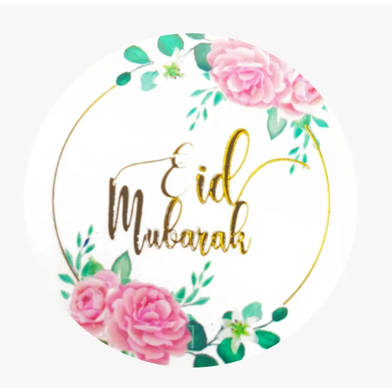 Eid stickers bloem 10stuks Islamboekhandel.nl