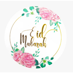 Eid stickers bloem 10stuks Islamboekhandel.nl