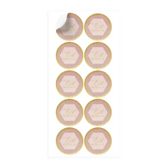 Eid stickers -oudroze - Islamboekhandel.nl