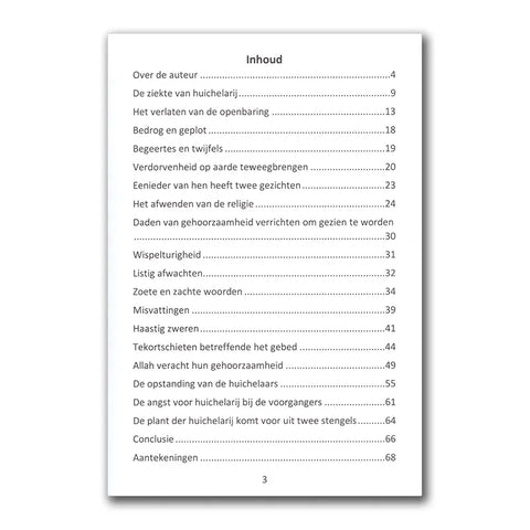 Eigenschappen van de huichelaars Islamboekhandel.nl