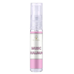 Roze en witte parfumflacon Musc Halima in El-Nabil Parfum Musc Halima 65 ML