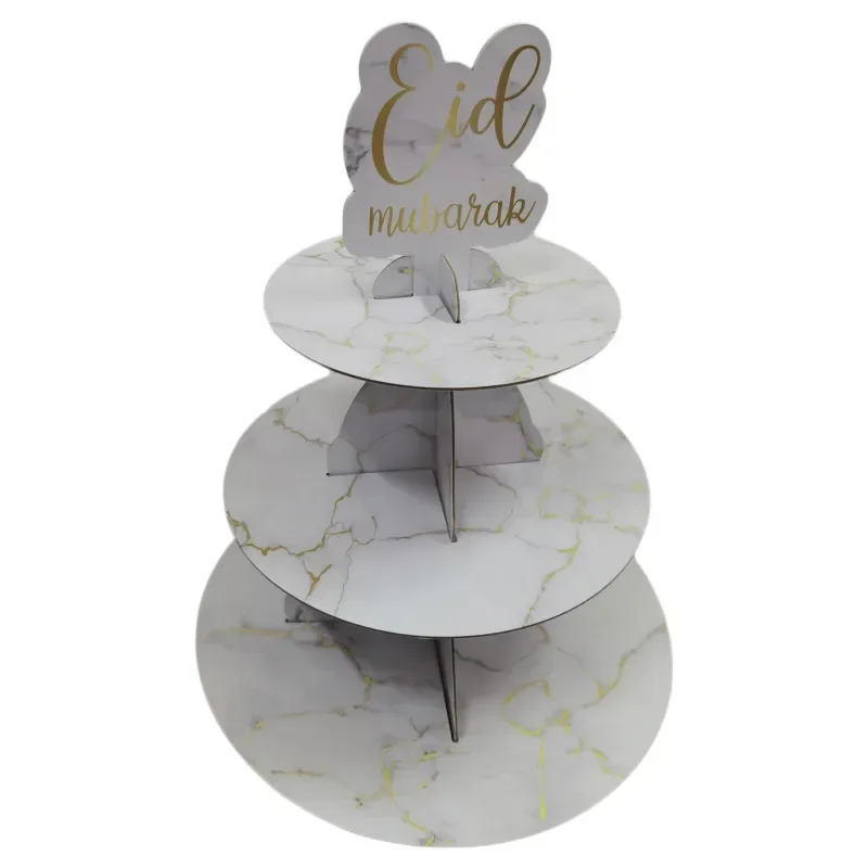 Etagere marmer goud Eid mubarak - Islamboekhandel.nl