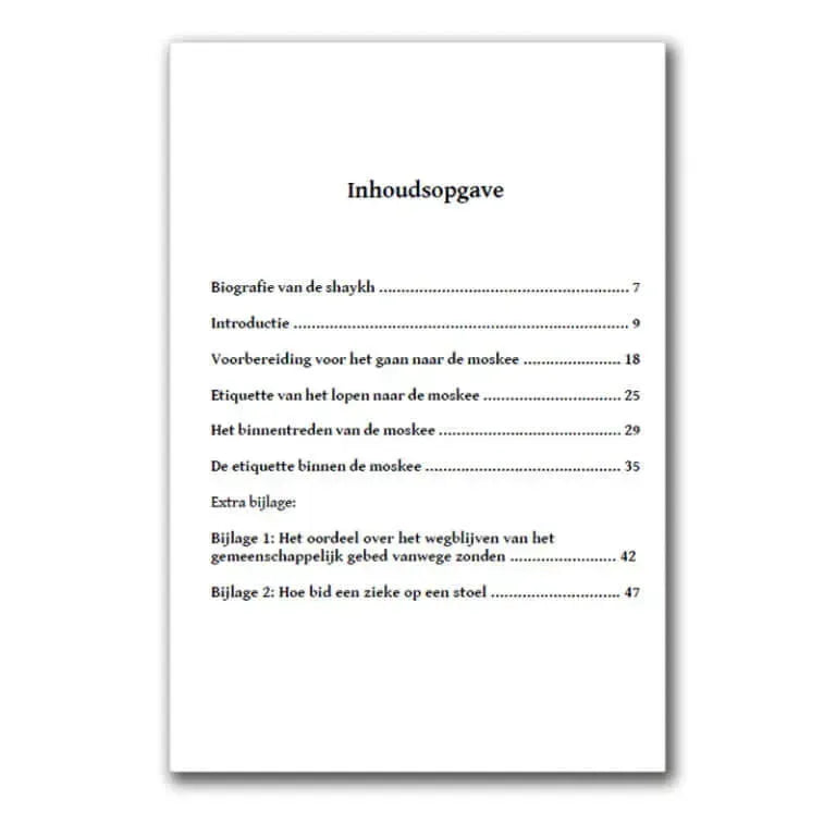 De etiquette & manieren van de huizen van Allah - Islamboekhandel.nl