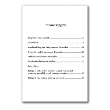 De etiquette & manieren van de huizen van Allah - Islamboekhandel.nl