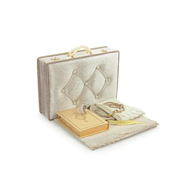 Exclusieve Cadeauset in Bruidsschatkist -Beige - Islamboekhandel.nl