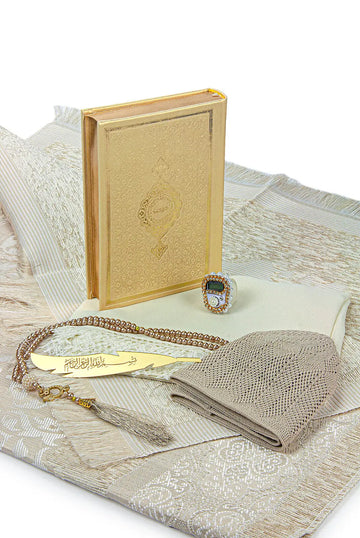 Exclusieve Cadeauset in Bruidsschatkist -Beige - Islamboekhandel.nl