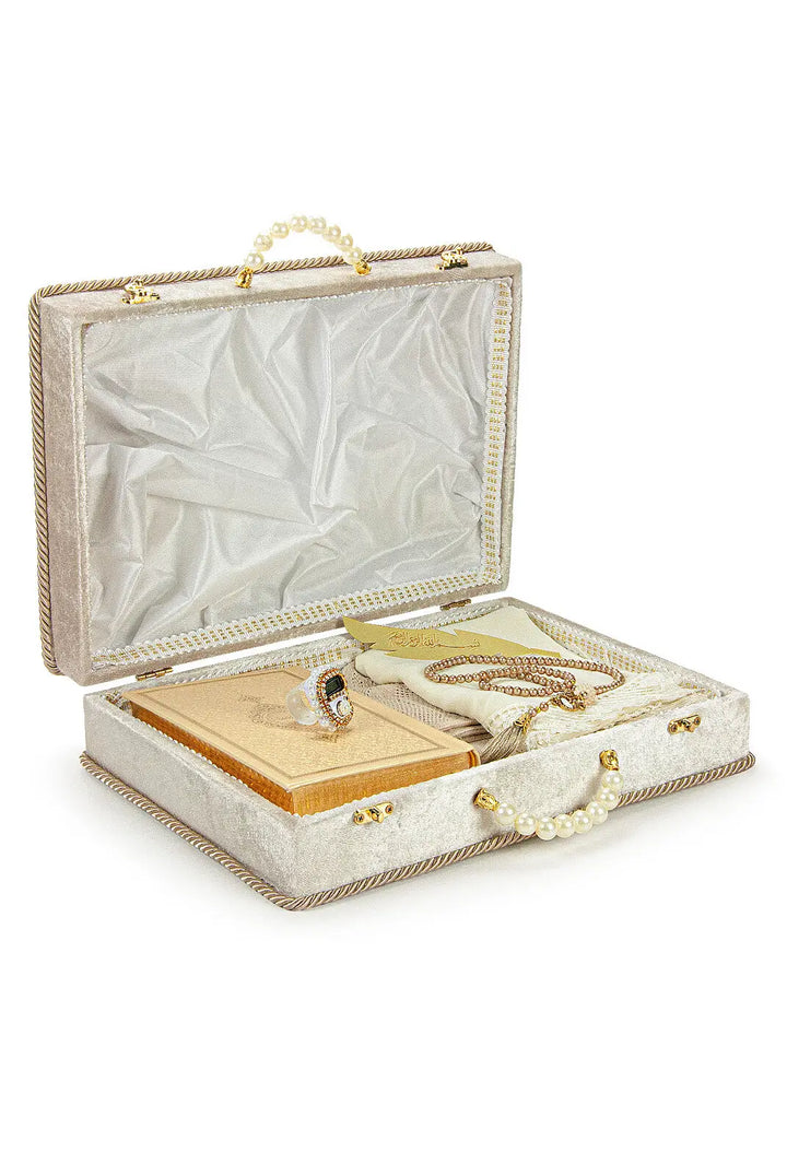 Exclusieve Cadeauset in Bruidsschatkist -Beige - Islamboekhandel.nl